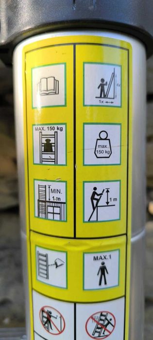 Телескопична стълба GEKO 5 метра Германия