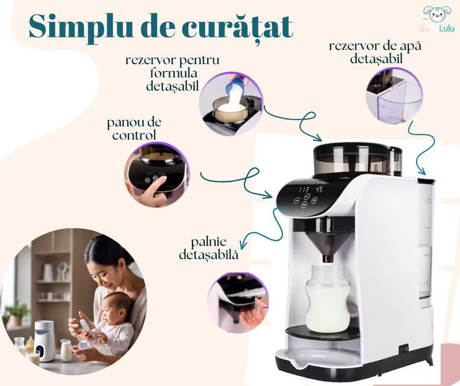 Mașină de Preparare a Laptelui pentru Copii sau Băuturi Calde