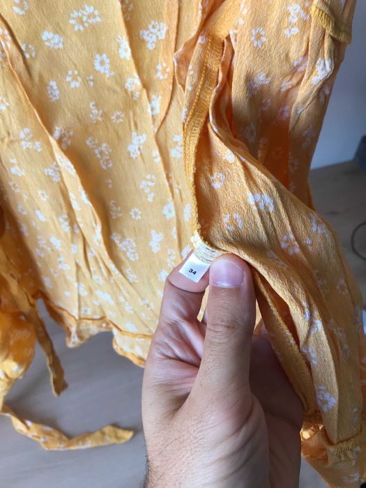 Rochiță galbenă pentru femei Rochie About You scurtă mărimea 34