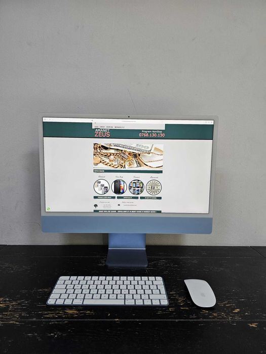 IMAC 24 INCH 2021 M1 256GB Blue Zeus Amanet 65053