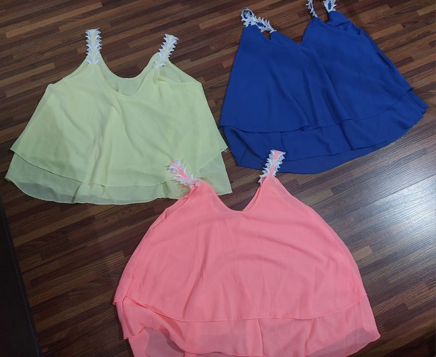 3 topuri din Voal marime universala