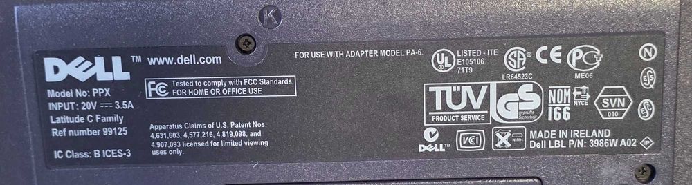 Laptop de colectie Dell Latitude CPt PPX - 1999 - import Germania