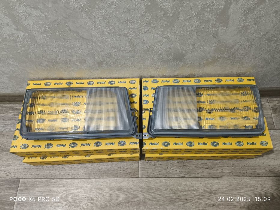 Мерседес стекла фар HELLA  противотуманки  w210 /190 /201