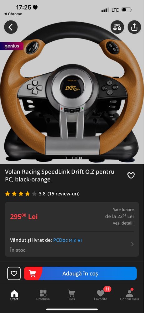 Volan Speedlink Drift OZ