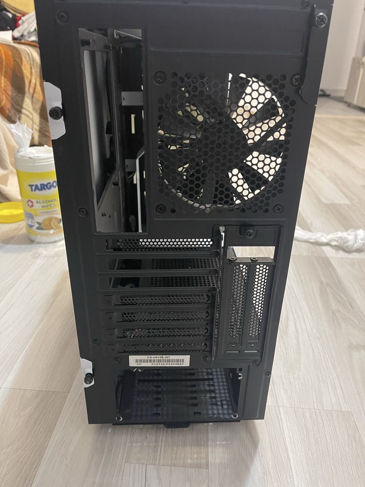 Carcasa PC NZXT H510 Elite Matte White, Middle Tower cu mic defect
