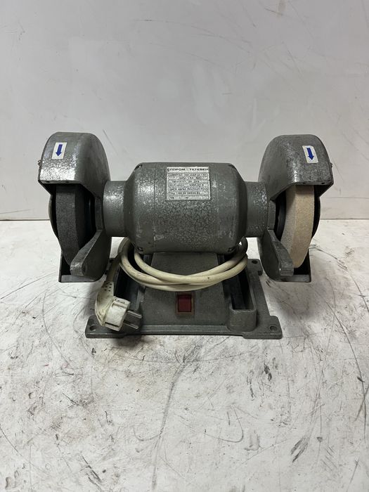 Български монофазен шмиргел 400/600 W Елпром Тетевен | Менгеме 38 кг.