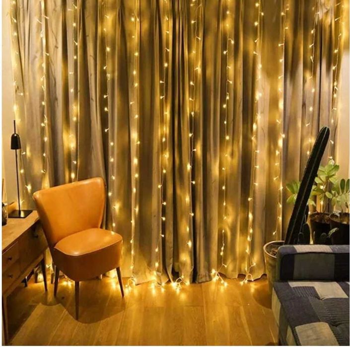 3D LED Светлинна Завеса CURLIGHT - Звезден Блясък в Дома Ви!