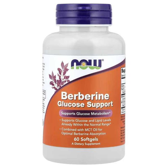 NOW Foods NOW Berberine Glucose Support берберин глюкозы в крови