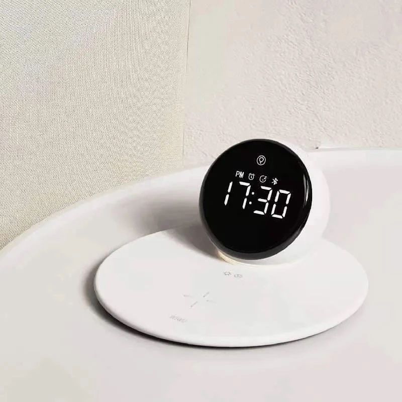 WIWU Wi-W017 15w wireless charger+digital alarm+bluetooth speaker