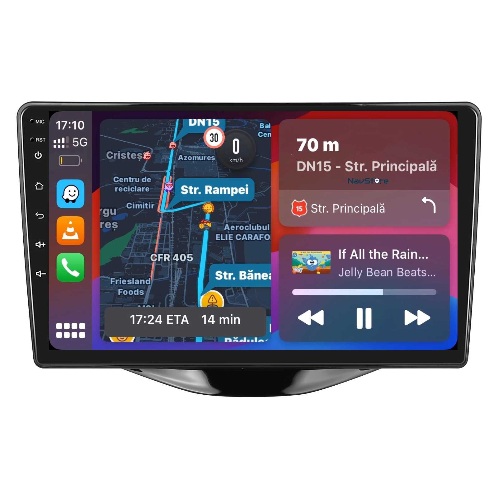 Navigatie Dedicata Peugeot 107/Citroen C1/Toyota Aygo (2014-2022)