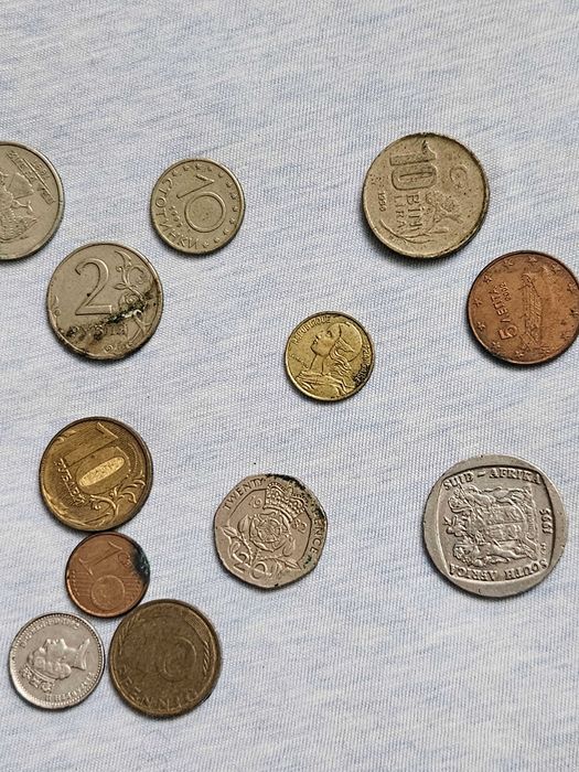 Colectie monede 100 lei 3 lei 50 5 15 25 bani 1 lei anii 1966 - 1999