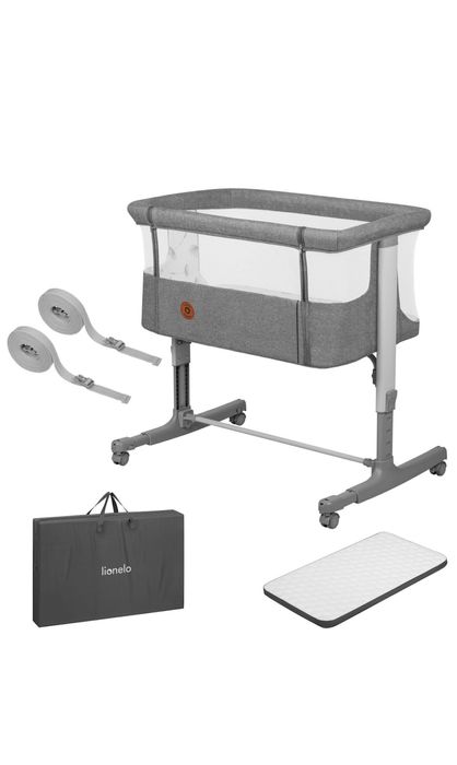 Patut co-sleeper, Lionelo, Aurora, 3 in 1, Cu leganare