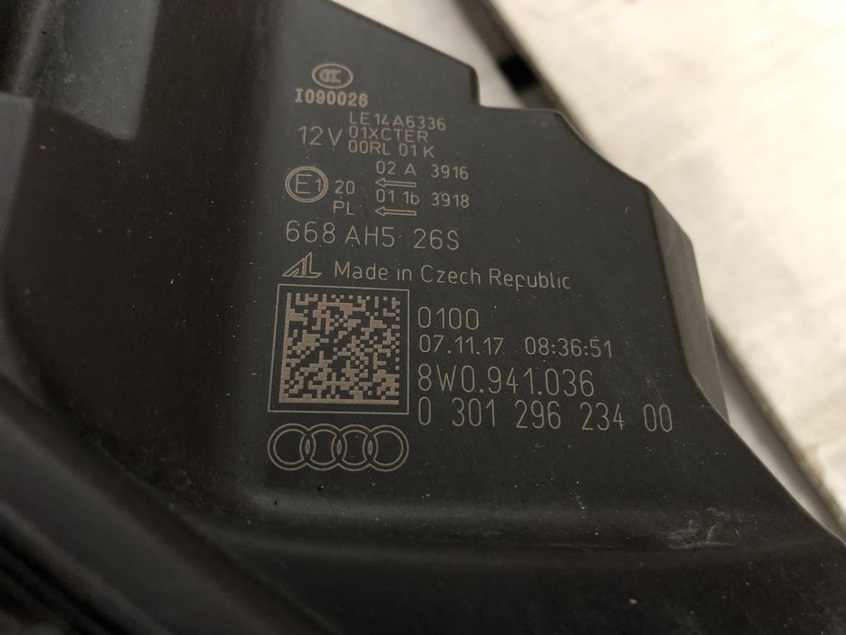 Far dreapta Full led Matrix pentru Audi A4 B9 - 8W0941036