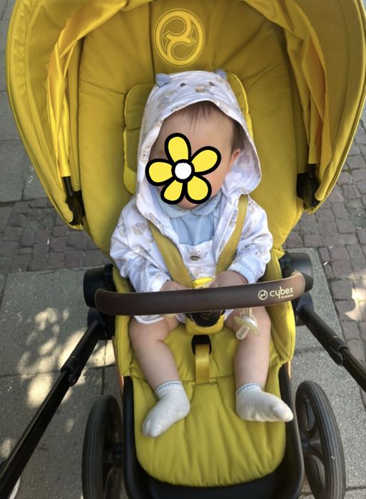 Като нова Cybex priam 4 yellow /rose gold/