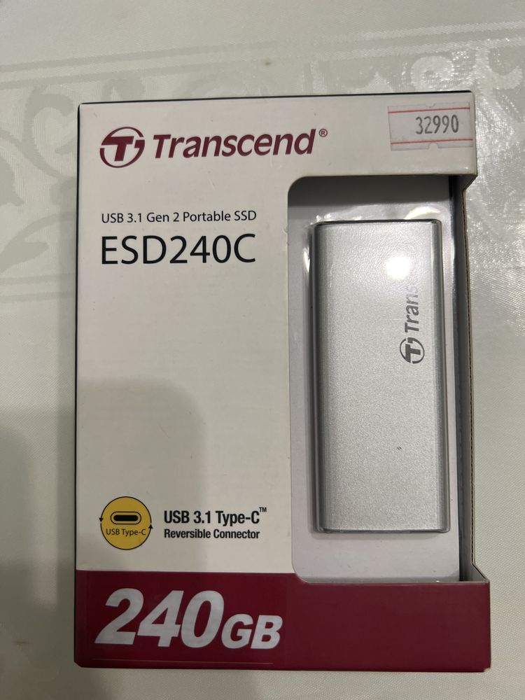 Внешний SSD M.2 (USB 3.1 Gen 2) 240GB Transcend TS240GESD240C