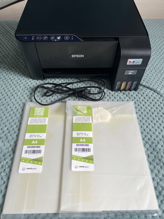 Imprimanta epson ecotank convertita DTF,Ca noua
