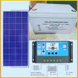 ПРОМО соларна система 12v 100ач ГОЛЯМ Панел Тягов гелов акумулатор