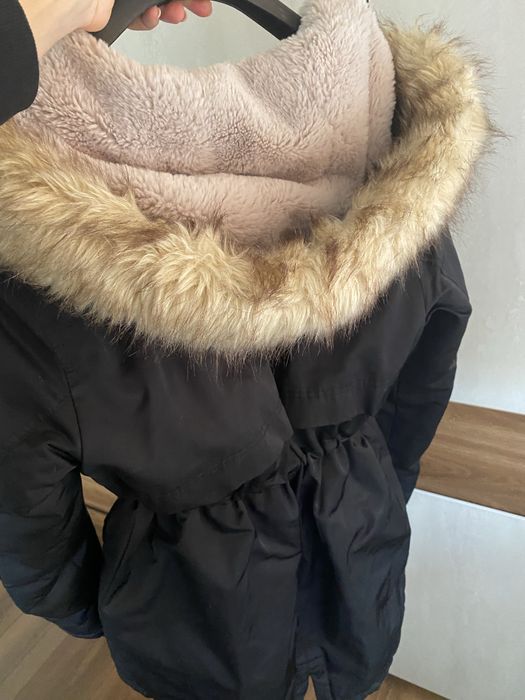 Дамско Черно зимно яке парка Pull&bear