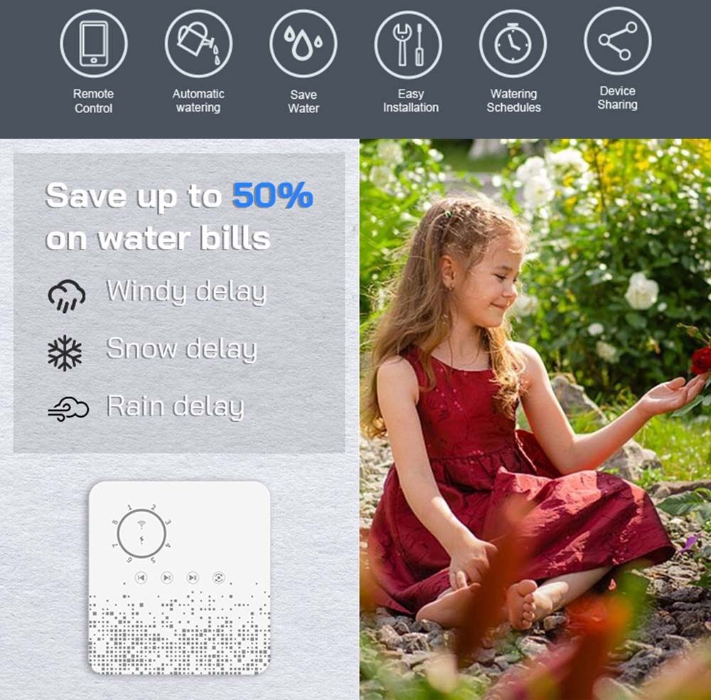 Controler programator 8 zone automat smart tuya/ smartlife