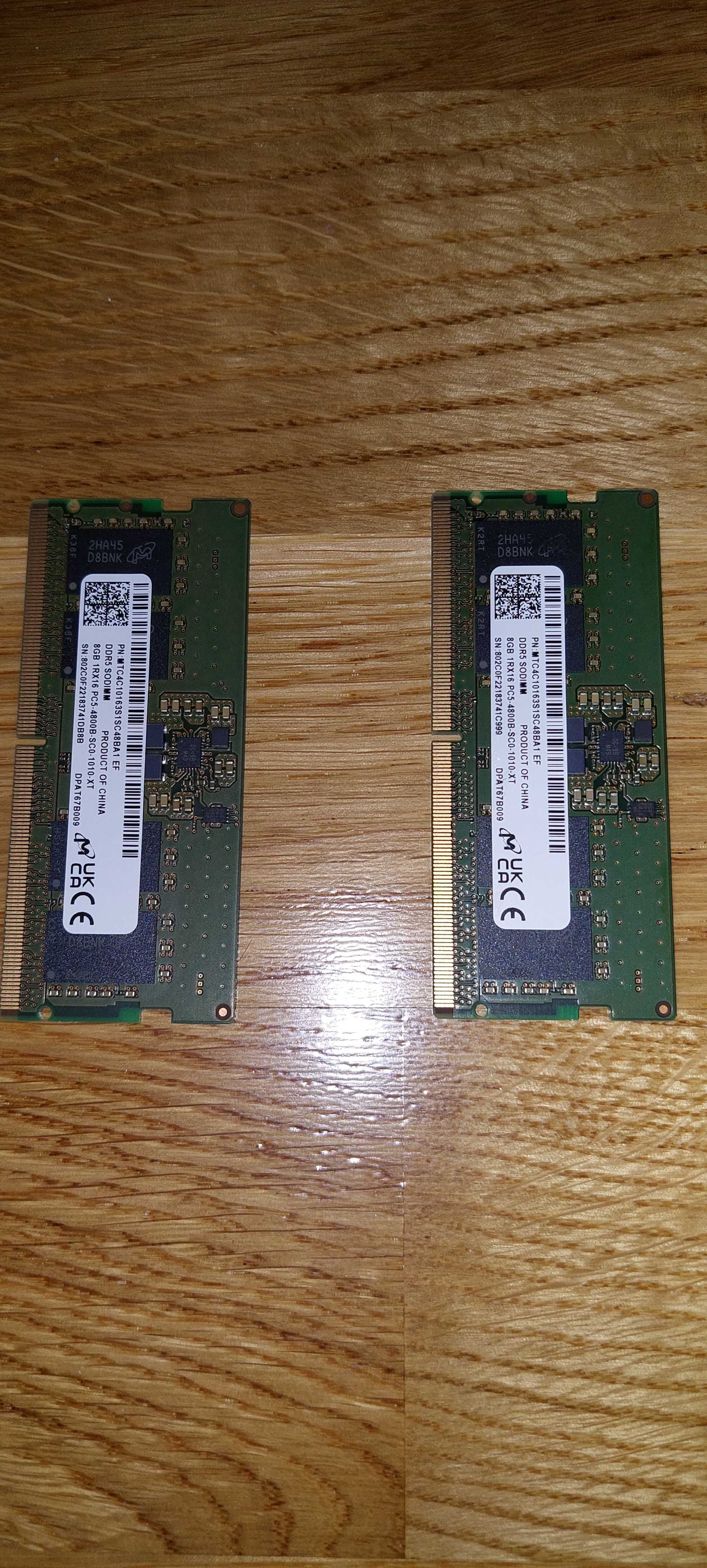 RAM Laptop. DDR5, 2x8Gb 4800 mHz