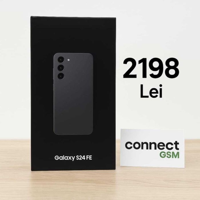 Samsung Galaxy S24 FE - Nou, Sigilat - 128GB - Negru