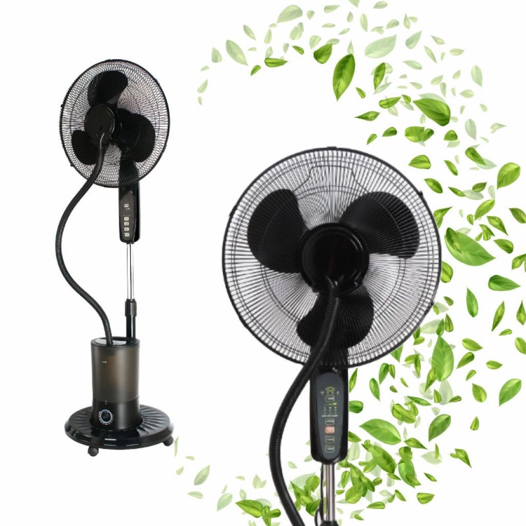 Вентилатор Voltz, 16", 85W, функция мъгла, 3.5л. резервоар вода, тайме