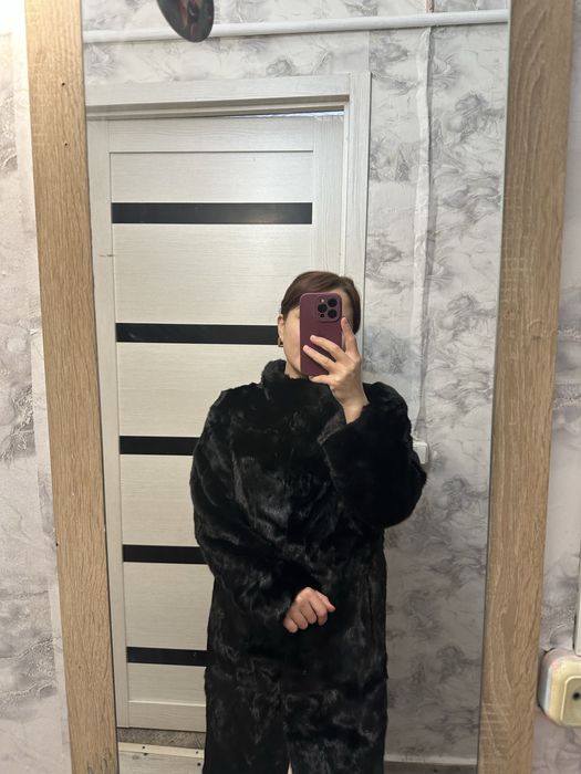 Норковую шубу графит