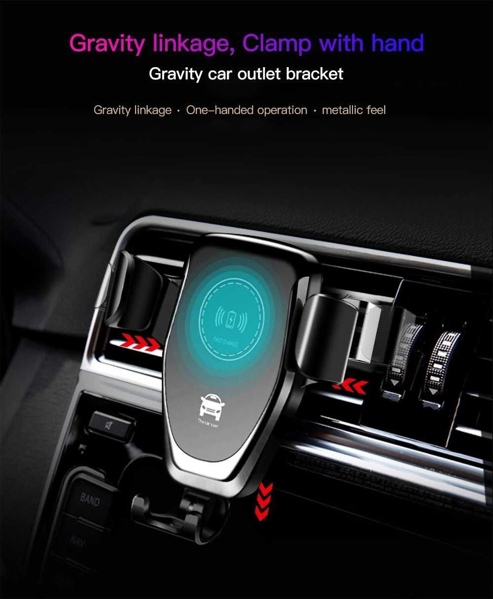 Q12 безжично зарядно за кола бързо безжично зарядно устройство