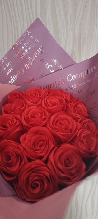 Букет из атласных лент