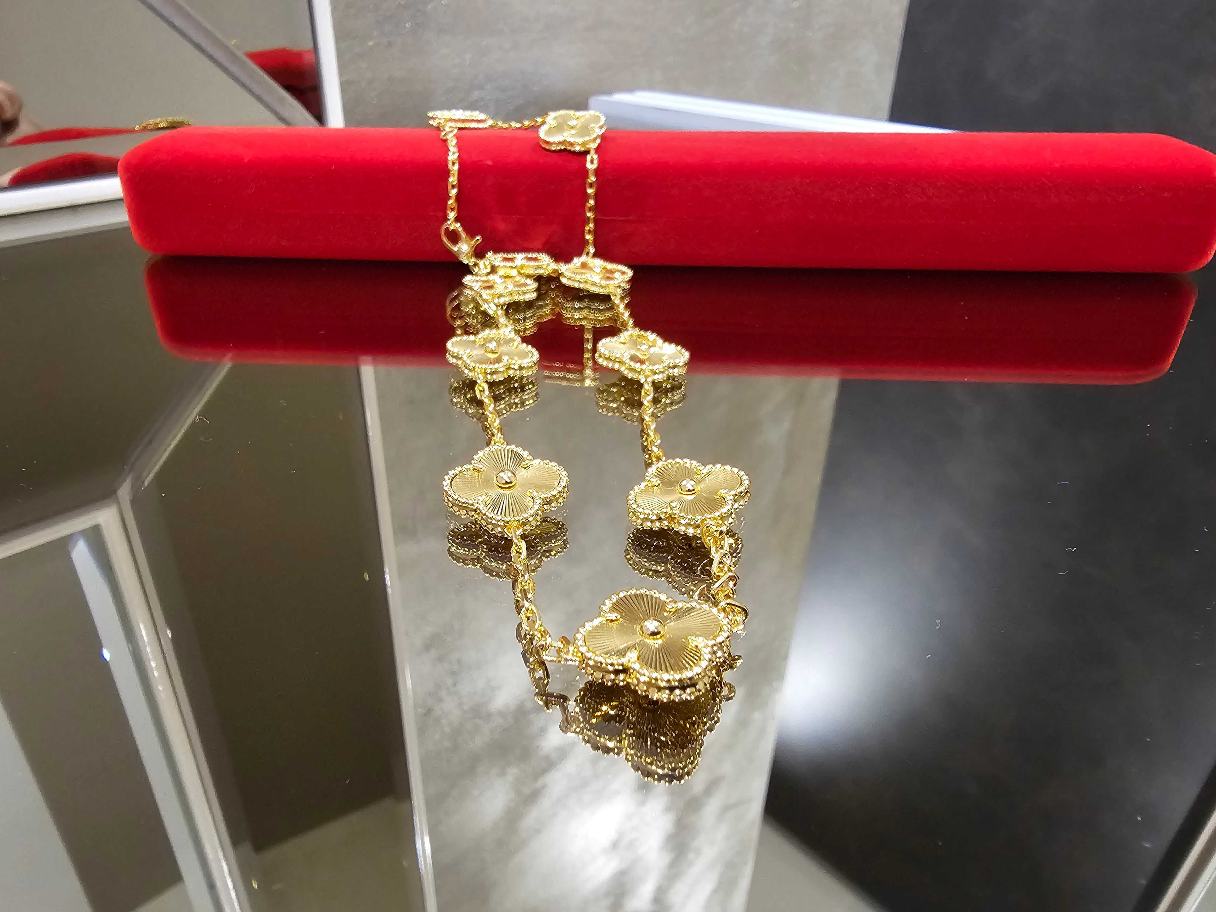 Van Cleef & Arpels VCA Gold Vintage Alhambra 10 Motifs Дамско Колие