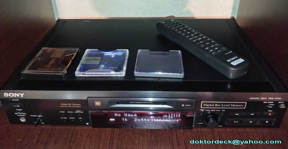minidisc SONY MDS-JE520 cu tel. originala