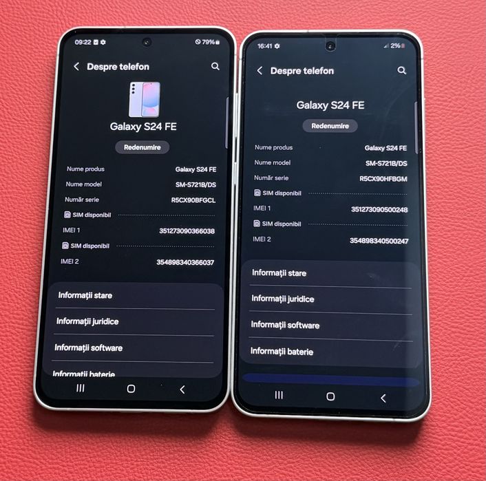 Samsung Galaxy S24 FE Preț 1300 lei fix buc