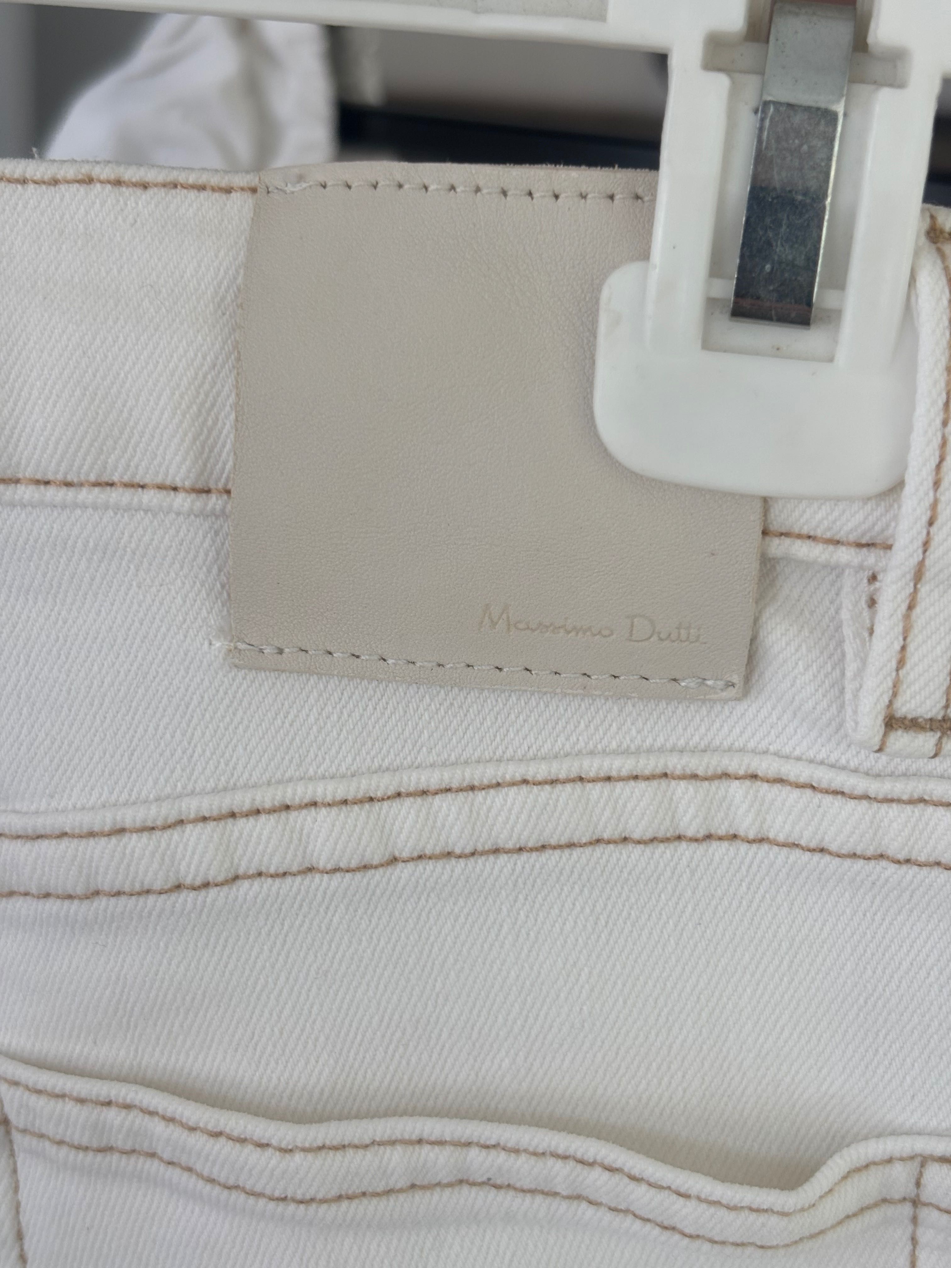 Бели дънки Massimo Dutti