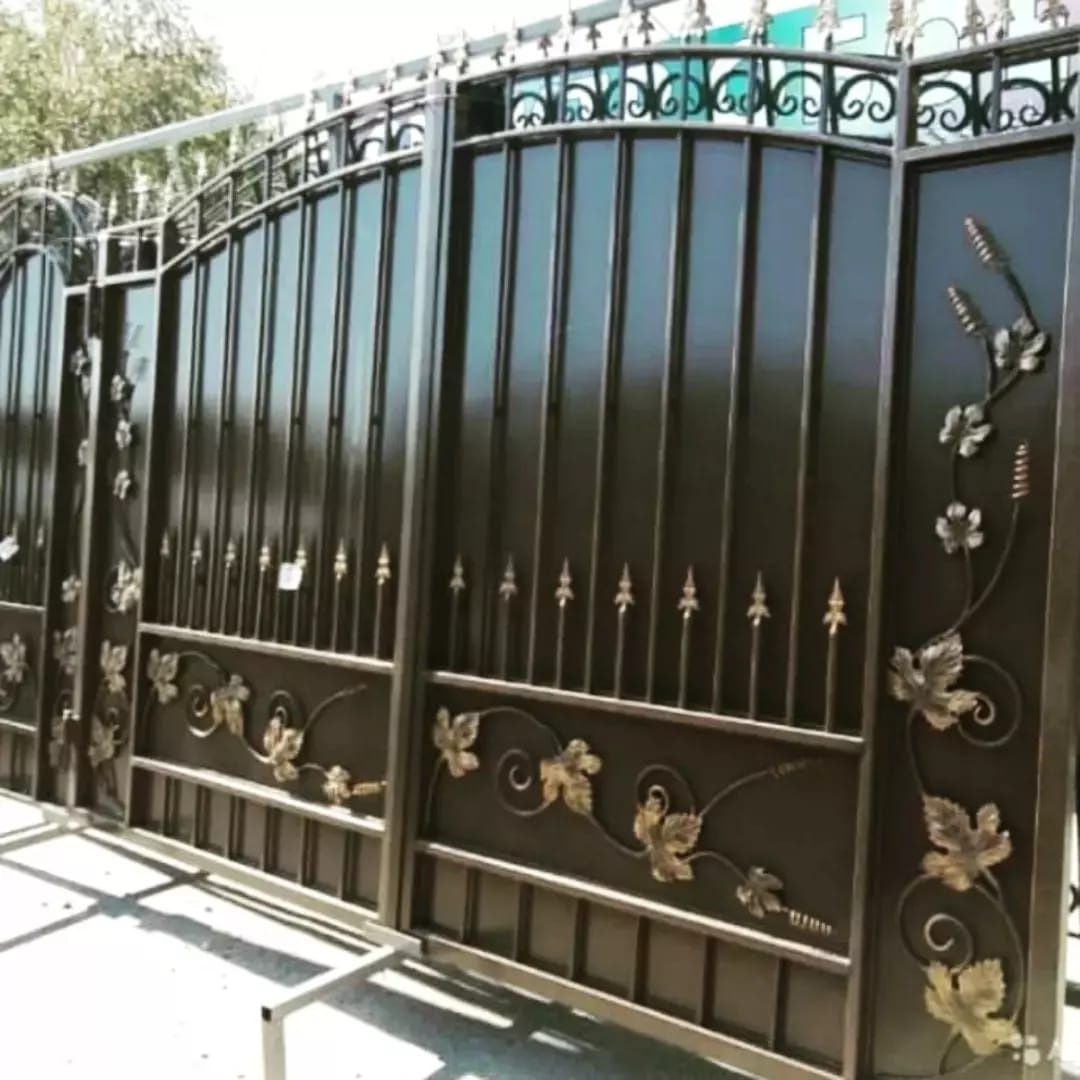 Ворота. Ворота в Алматы забор калитка решётки ограждения