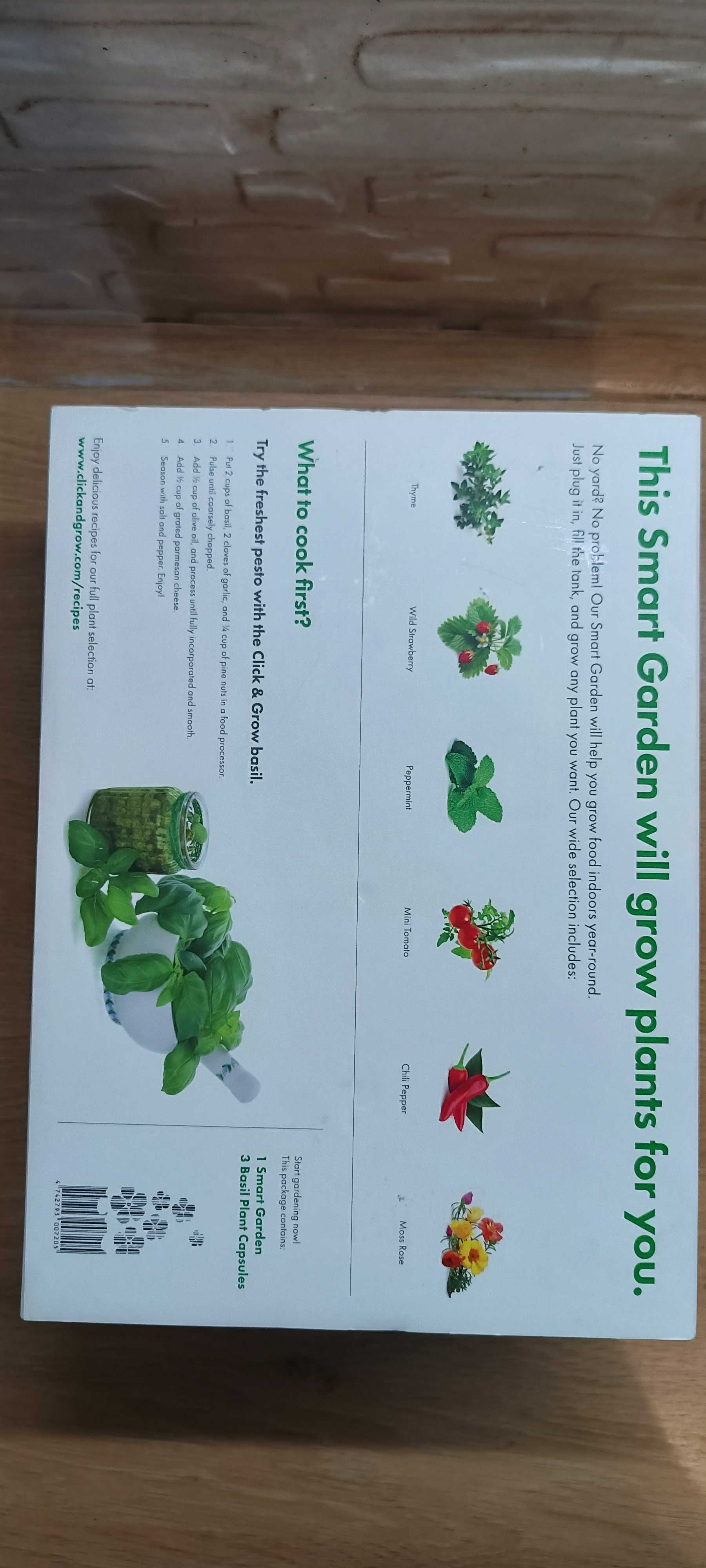 Смарт саксия Click and Grow - Smart Garden 3, 8W, бяла