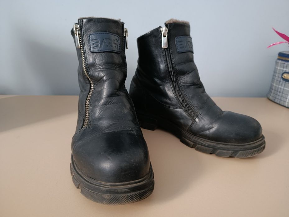 Детские сапоги унисекс натуралка кожа и мех 34 р