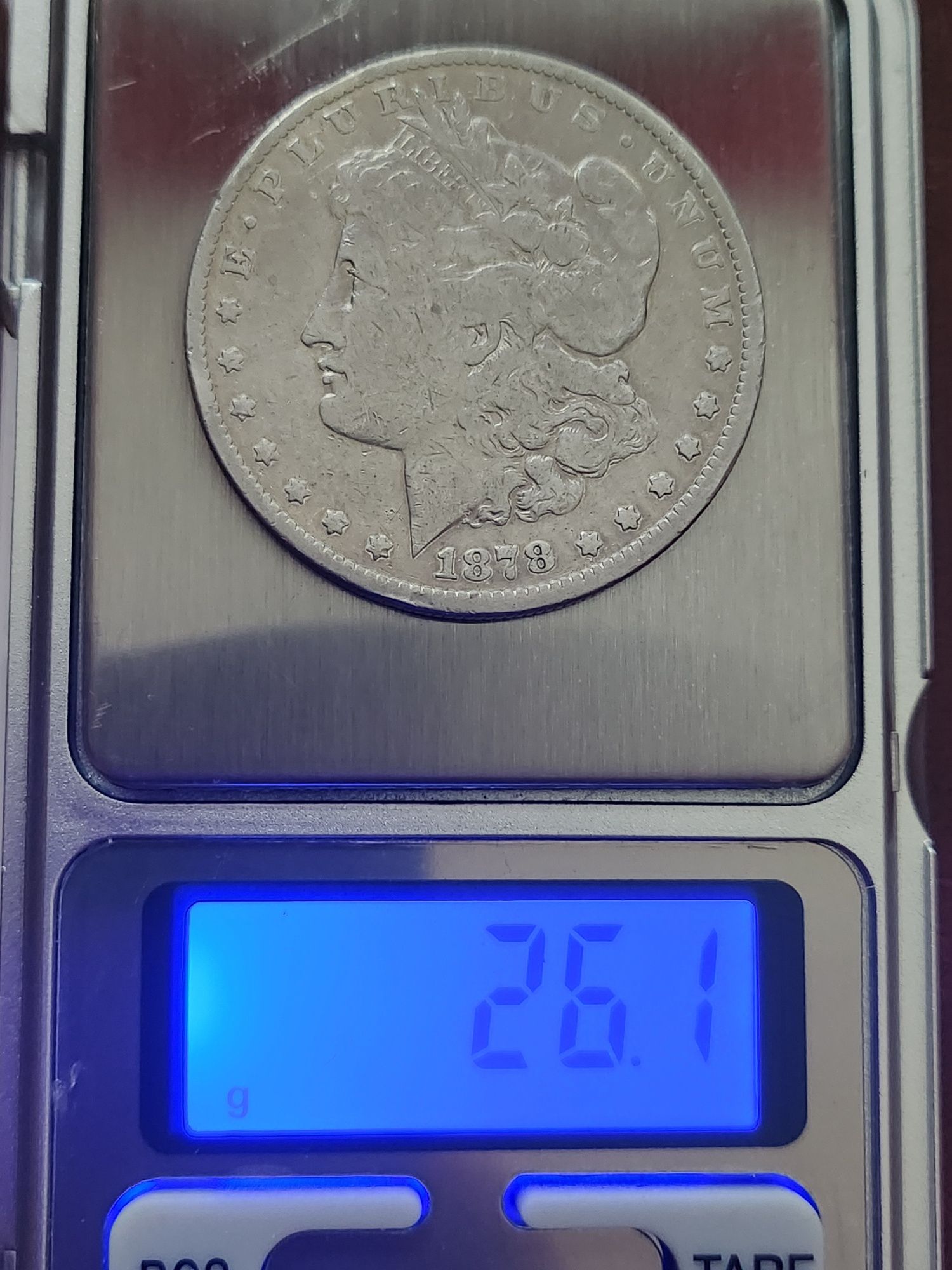 1 Dollar Morgan USA 1878, Argint.