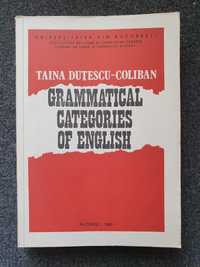 GRAMMATICAL CATEGORIES of ENGLISH - Taina Dutescu-Coliban 1983