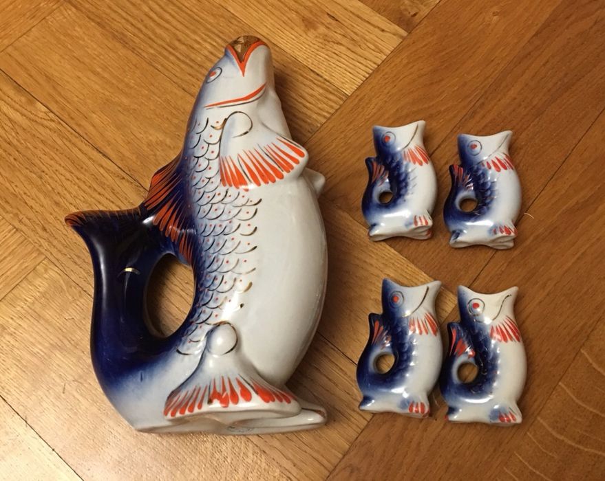 Продам Статуэтки винтажные советские: Штоф для коньяка Рыбки