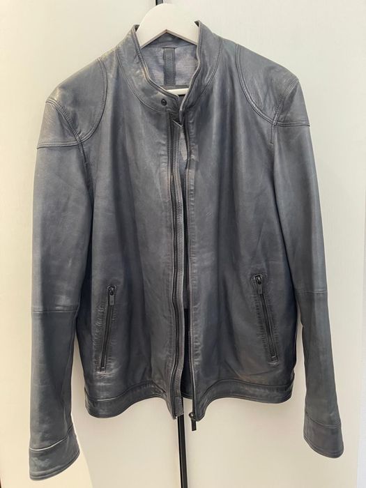 Мужская кожаная куртка Massimo Dutti