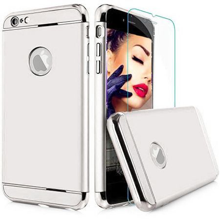 Carcasa telefon Apple Iphone 6 / 6S 3in1 Ultrasubtire Silver + Folie