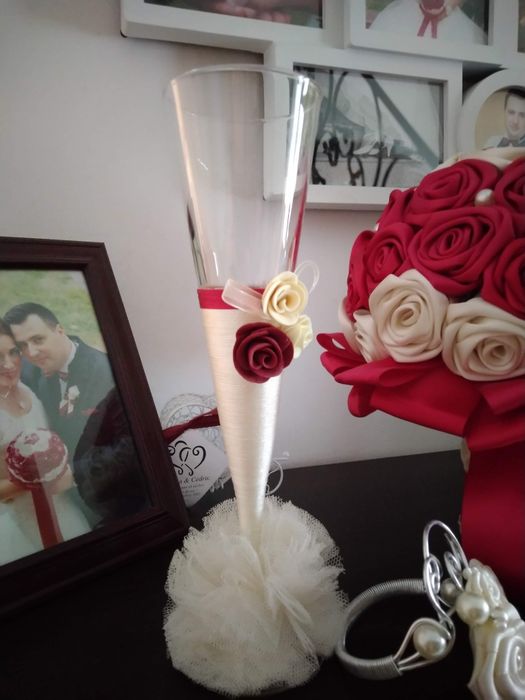 Pahare miri, buchet de mireasa si bratara mireasa