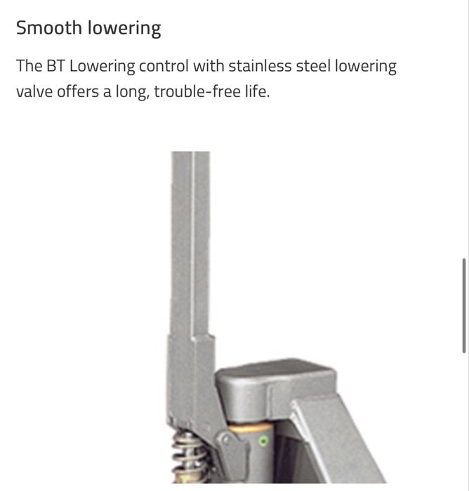 Transpalet din inox Toyota LHM200ST liza