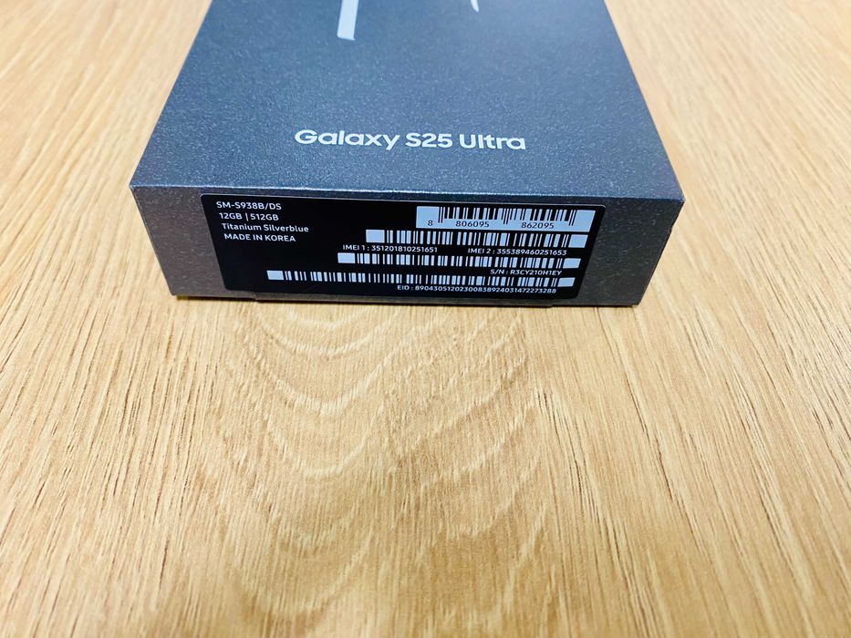 ЧИСТО НОВ !! Samsung Galaxy S25 Ultra, 12GB RAM, 512GB, 5G, SilverBlue