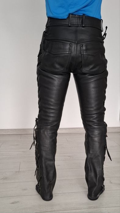 Pantaloni moto piele naturala Luis
