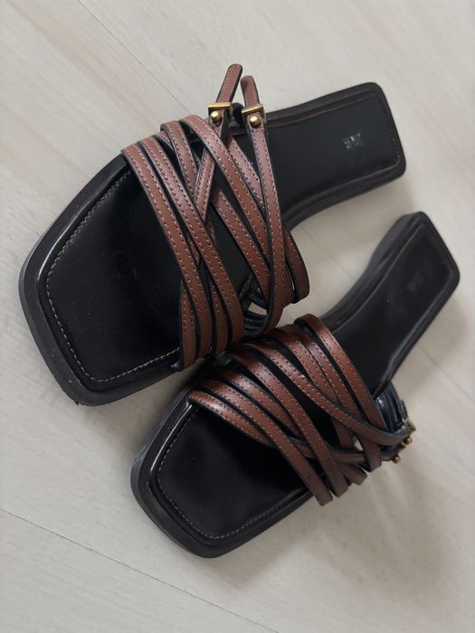 Papuci piele Zara 39