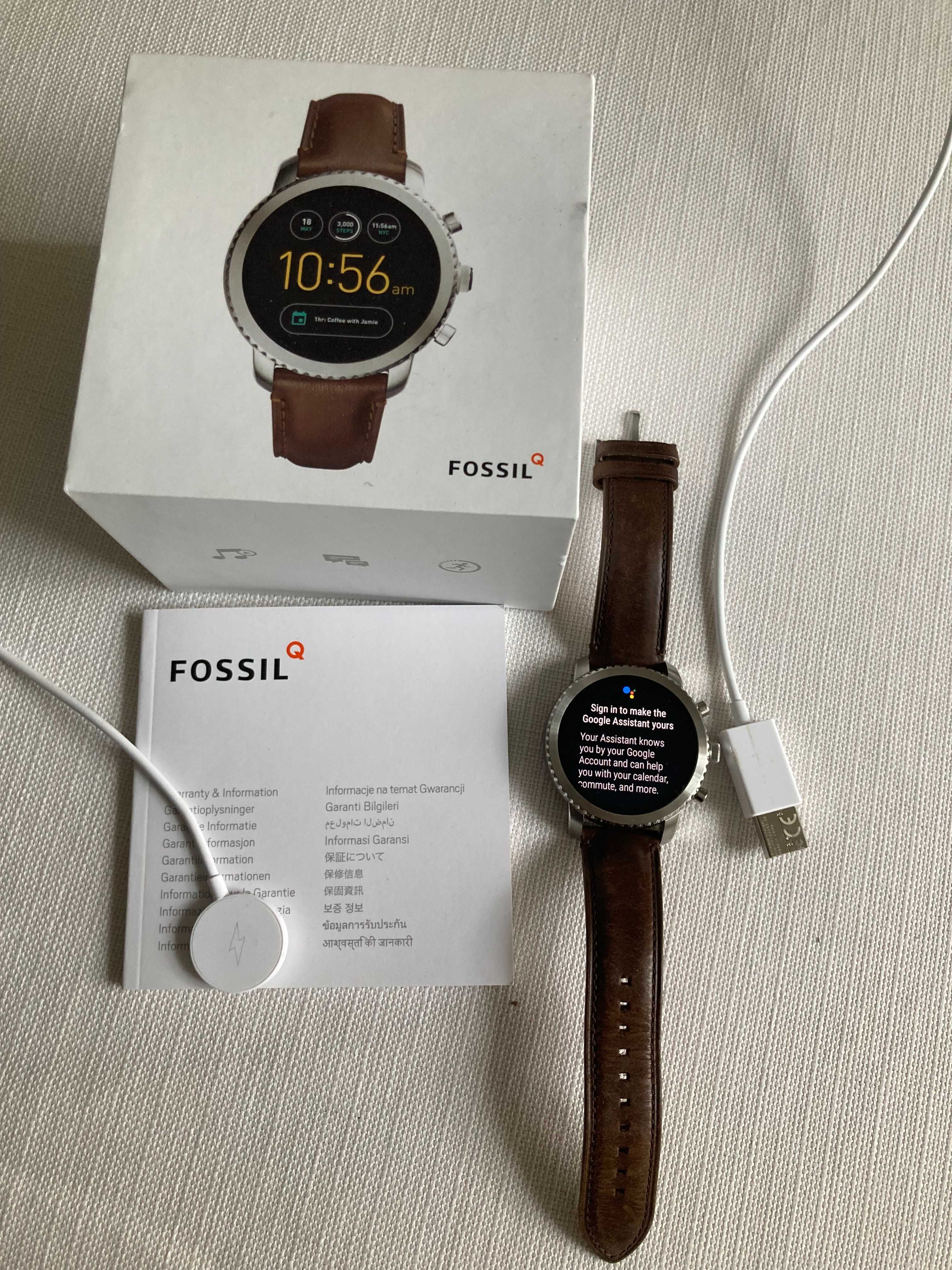 Tissot PR 100 хронограф и Fossil Smart Watch Q Explorist Gen 3 DW4A