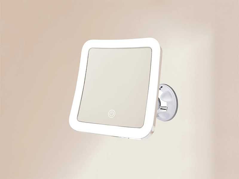 НОВО! Козметично огледало квадрат 5х LED Touch с вакуум