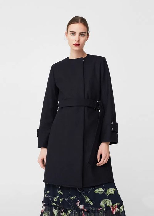 MANGO палто 80% вълна р-р С