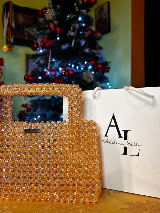 Handmade bag beaded